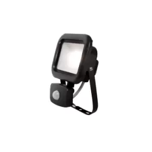 Image of Robus REMY 10W LED Flood Light With PIR IP65 100° Black 3000K - RRE1030P-04