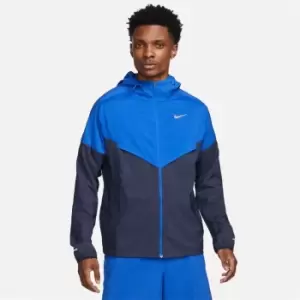 Image of Nike Windrunner Mens Repel Running Jacket - Blue