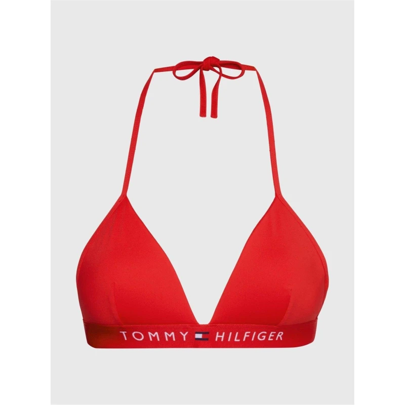 Image of Tommy Hilfiger Fixed Triangle Bikini Top Primary Red female 16 (XL)