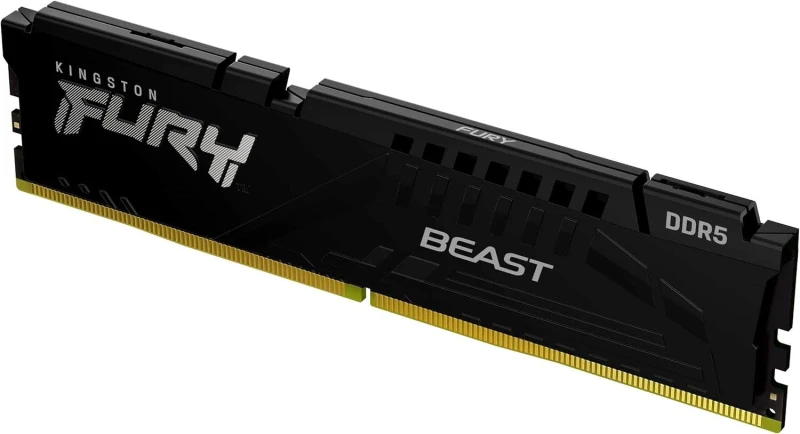 Image of Kingston Fury Beast 8GB (1x8GB) DDR5 5600MHz C40 Memory Module - Black - KF556C40BB-8
