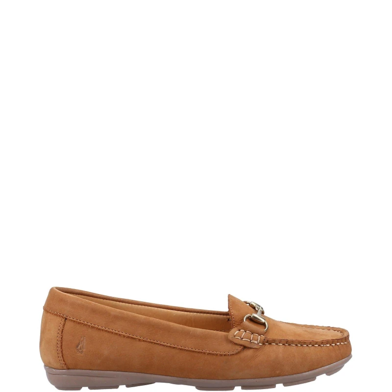 Image of Hush Puppies Womens Molly Leather Slip On Loafers Shoes - UK 6 Brown female GDE2406TAN6