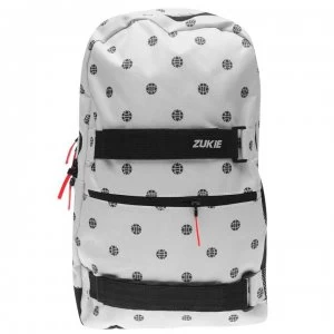 Image of Zukie Zukie Skate Pattern Backpack Mens - White