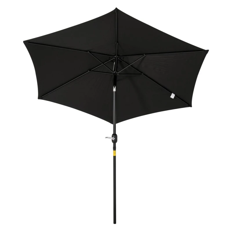 Image of Outsunny 2.7M Garden Parasol Umbrella with Tilt and Crank - Outsunny 5056534550646