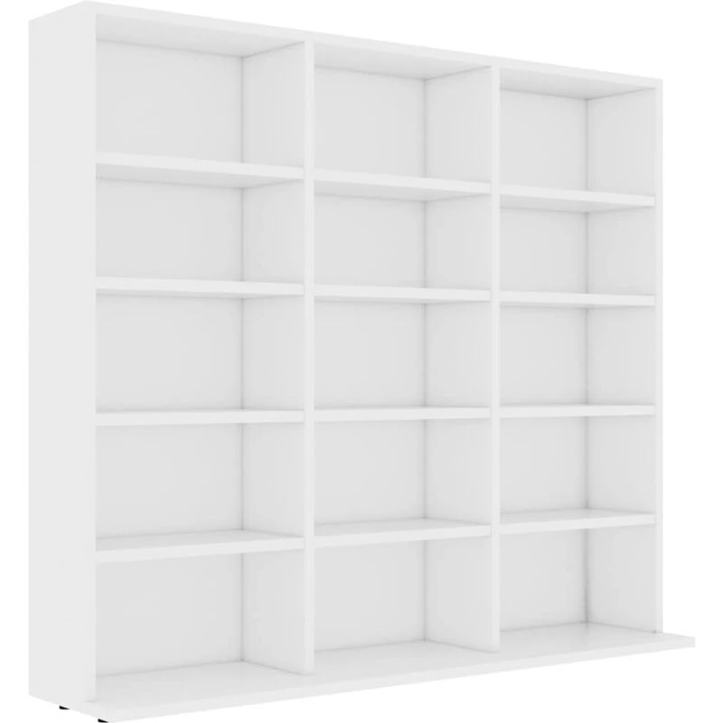 Image of VIDAXL CD Cabinet White 100x23x89.5cm Engineered Wood vidaXL 801787