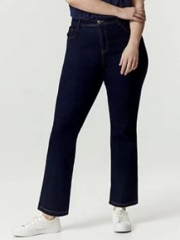 Image of Evans Regular Straight Leg Jeans - Indigo