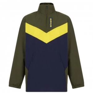 Image of Calvin Klein Performance Woven Jacket - Blue/Gold