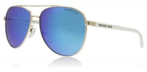 Image of Michael Kors Hvar Sunglasses Rose Gold White 104525 59mm