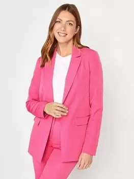 Image of Long Tall Sally Pink Hazel Blazer, Pink, Size 8, Women