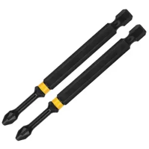 Image of DEWALT Extreme Impact Torsion Torx Screwdriver Bit T20 85mm Pack of 2