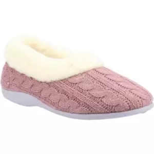 Image of Fleet & Foster Womens Sarina Slip On Knitted Warm Slippers UK Size 8 (EU 41)