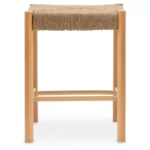 Image of Interiors by PH Bandar Hemp Rope Stool Natural