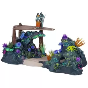 Image of McFarlane Disney Avatar: The Way of Water - Metkayina Reef with Tonowari and Ronal Playset