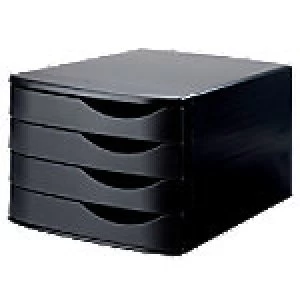 Image of Atlanta Filing Drawers Re-Solution Drawer Set with 4 drawers, Black Polystyrene Black 300 x 375 x 216 cm