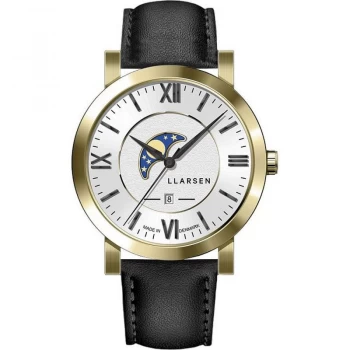 Image of LLARSEN White and Black 'Hugo' Classical Watch - 180gwb3-gink20 - multicoloured