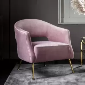 Image of Gallery Direct Barletta Dusky Velvet Occasional Chair