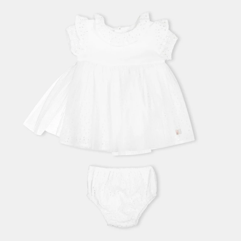 Image of Carrement Beau Unisex Kids A-Line Dress White unisex 9M