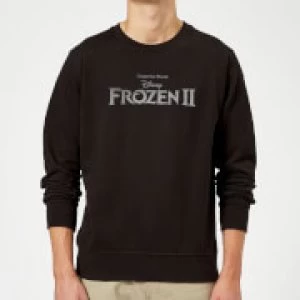 Image of Frozen 2 Title Silver Sweatshirt - Black - S