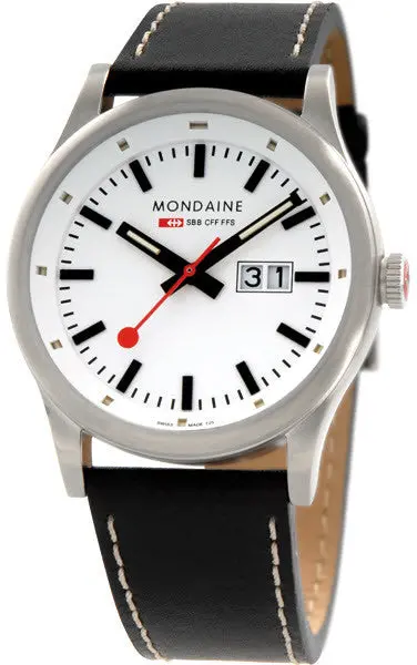 Image of Mondaine Watch Sport Line Night Vision Big Date - White MD-052