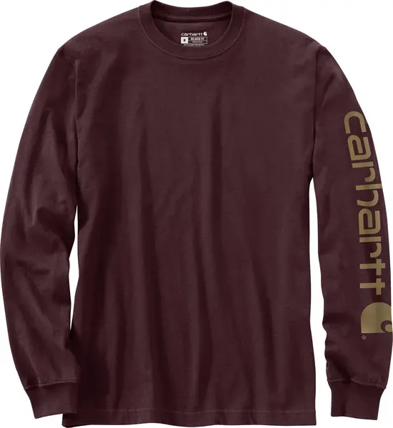 Image of Carhartt Logo Longsleeve, purple, Size M