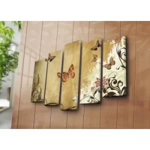 Image of 5PATK-136 Multicolor Decorative Canvas Painting (5 Pieces)