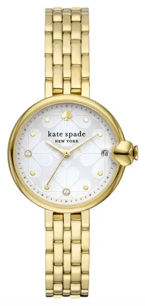 Image of Kate Spade KSW1764 Chelsea Park (32mm) White Dial / Gold- Watch