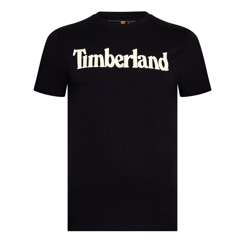 Image of Timberland Northwood Wordmark Logo T-Shirt - Black S