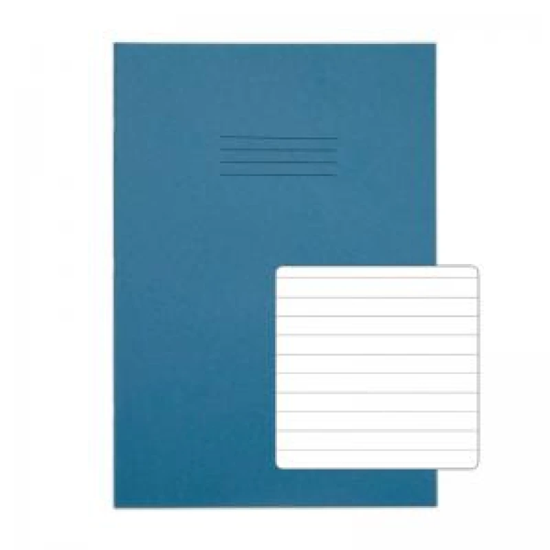 Image of RHINO A4 Exercise Book 80 Page, Light Blue, F8 (Pack of 50)