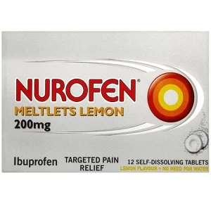 Image of Nurofen Ibuprofen Lemon Meltlets 12 Tablets