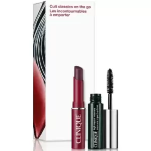 Image of Clinique Cult Classics On-The-Go: Black Honey Mini Makeup Gift Set (Worth £28.16)