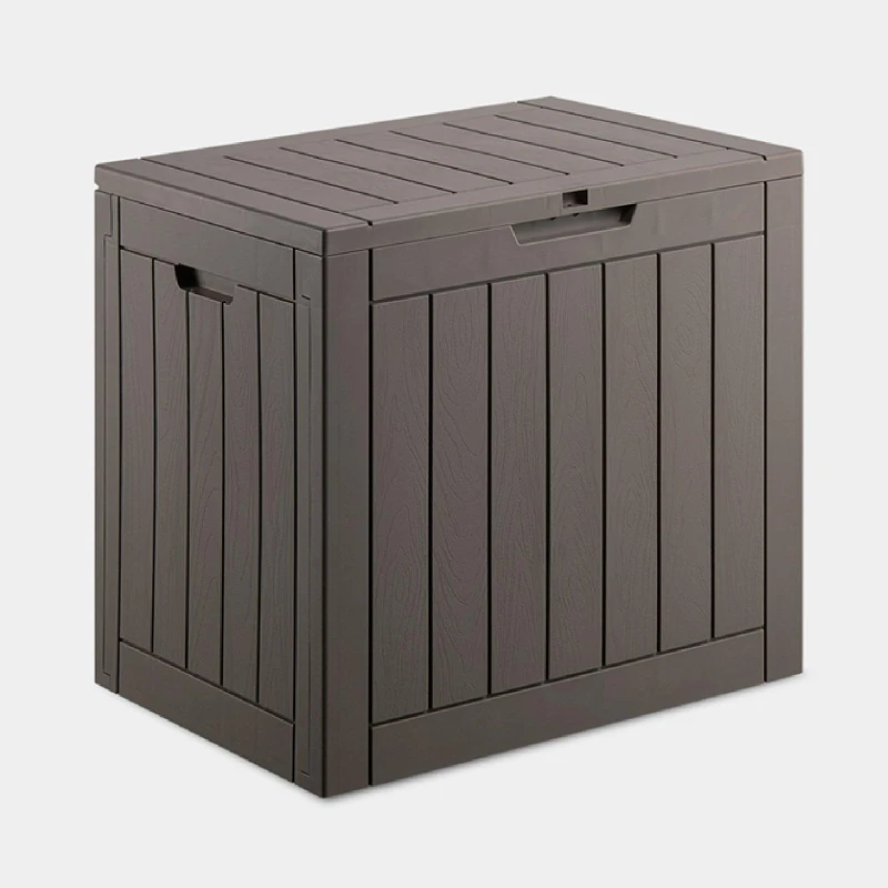 Image of VonHaus Waterproof Garden Storage Box 118L Grey unisex 118l
