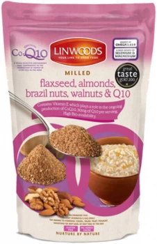 Image of Linwoods Flaxseed, Almonds, Brazil Nuts, Walnuts & Co-Enzyme Q10 360g