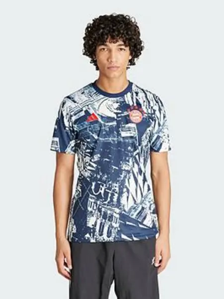 Image of adidas Bayern Munich Pre-Match Shirt 2023/2024 Mens - Size L
