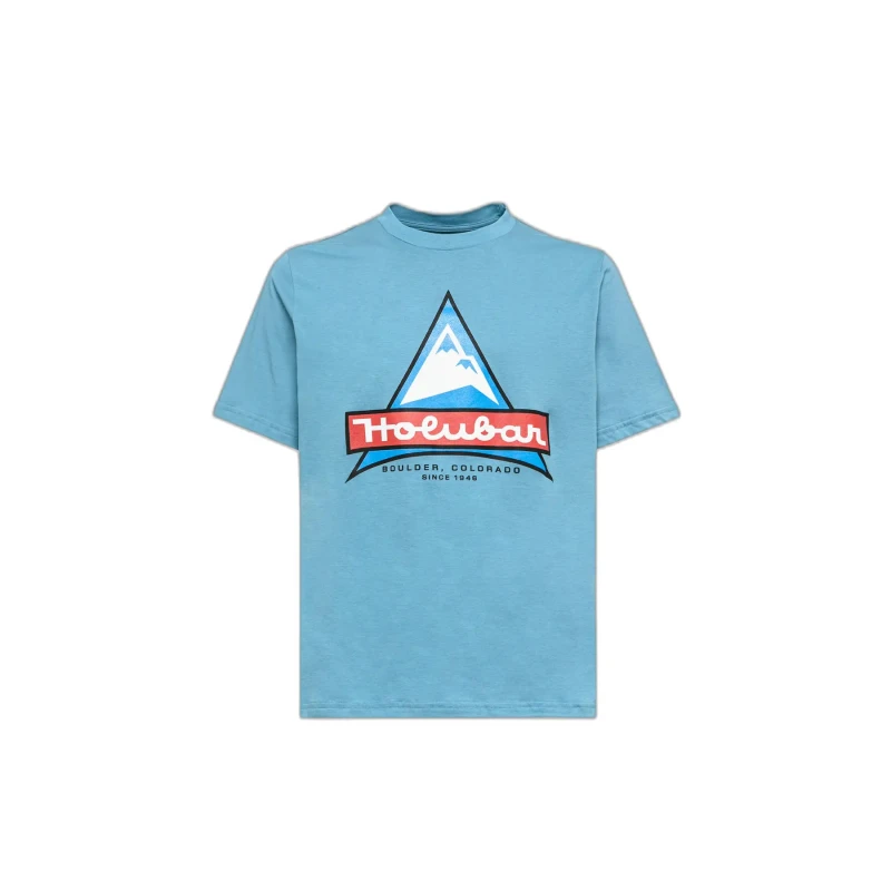 Image of Holubar T-Shirt Holubar Logo JJ20 Bleu Male S SS22M056-LB62