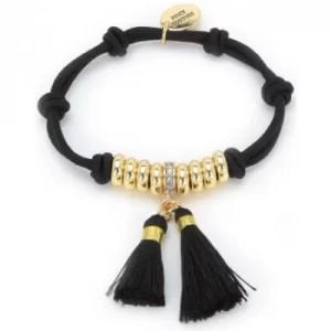 Image of Ladies Juicy Couture PVD Gold plated Multicharm Knotted Hair Elastic