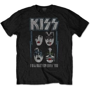 Image of KISS - Made For Lovin' You Unisex Medium T-Shirt - Black