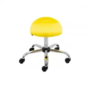 Image of TC Office Titan Swivel Senior Stool with Castors 465-555mm, Red