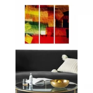 Image of MDF214655590 Multicolor Decorative MDF Painting (3 Pieces)