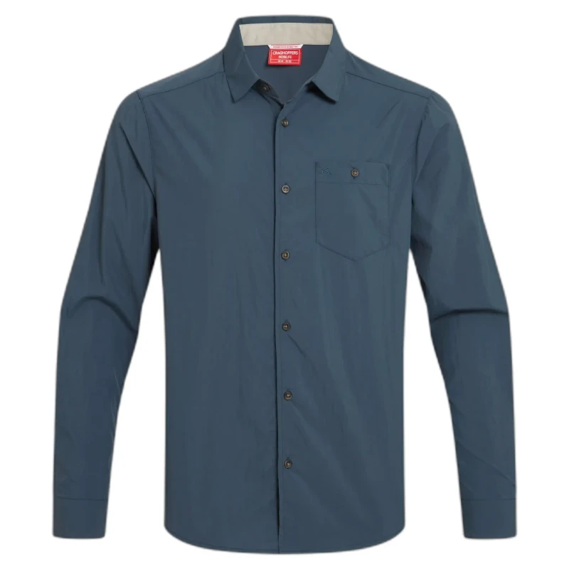 Image of Long sleeve shirt Craghoppers NosiLife Nuoro II Bleu Male S