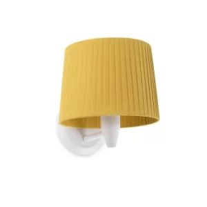 Image of Samba Wall Light with Shade White, E27