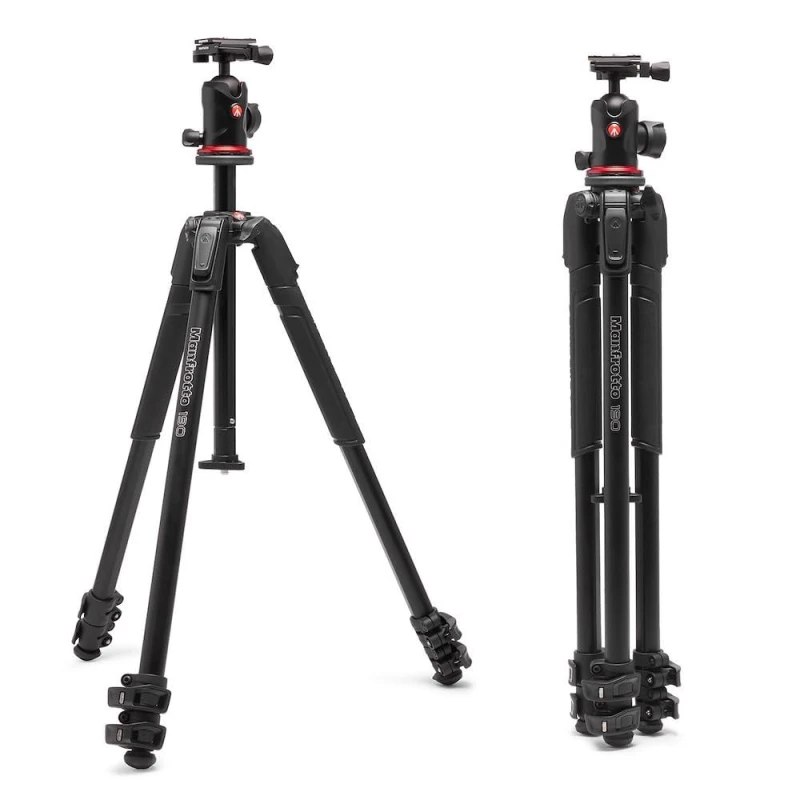 Image of PITAKITE Manfrotto 190 Pro Aluminum with Q6 Ball Head Total Tripod, 3-Section Kit, Arca-Swiss Compatible, Black, MK190X3-Q6T