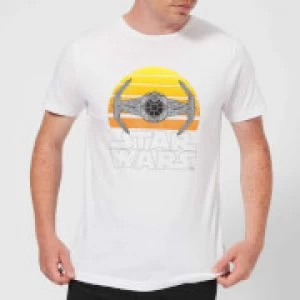 Image of Star Wars Sunset Tie Mens T-Shirt - White - L