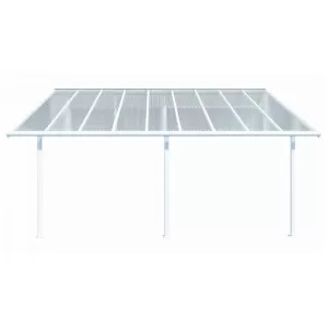 Image of Palram Sierra Patio Cover 3m x 5.46m - White Clear