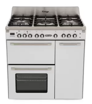 Image of DeLonghi D3VR 908-DF/WH 90cm Dual Fuel Range Cooker