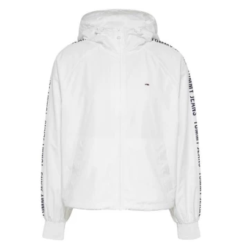 Image of Tommy Jeans Silver Tape Windbreaker - YBR WHITE