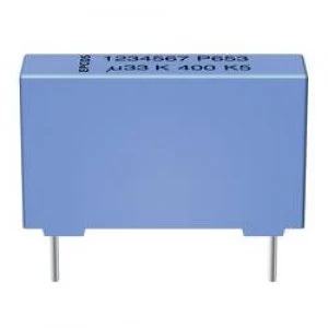 Image of MKP thin film capacitor Radial lead 0.22 uF 1000 Vdc 5 27.5mm L x W x H 31.5 x 11 x 21mm Epcos B32654 A224 J 1 pc