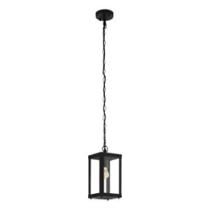 Image of Eglo Alamonte 1 - 1 Light Outdoor Pendant Lantern Black IP44, E27