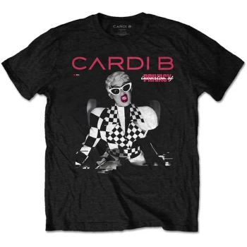 Image of Cardi B - Transmission Unisex Medium T-Shirt - Black