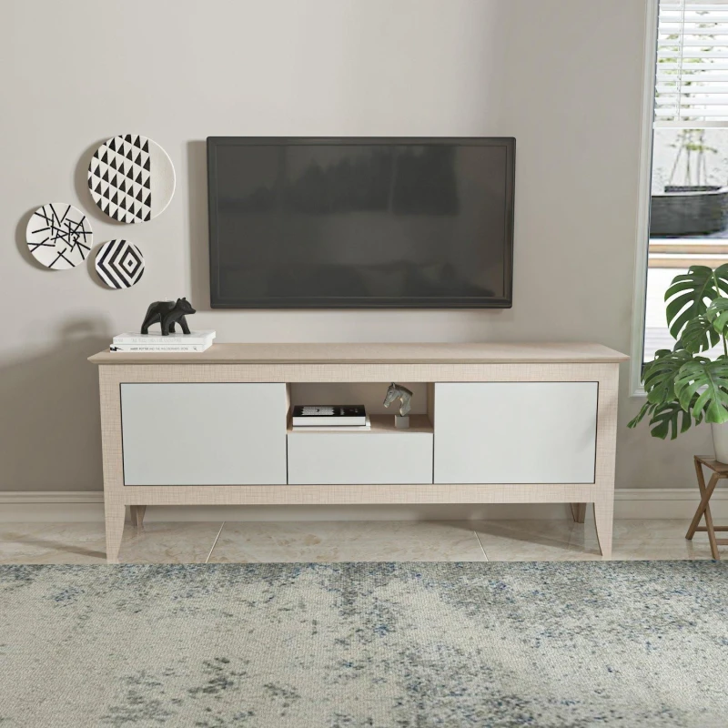 Image of Decorotika Verde TV Stand Beige