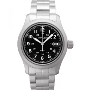 Image of Khaki Field Quartz Black Dial Stainless steel Mens Watch