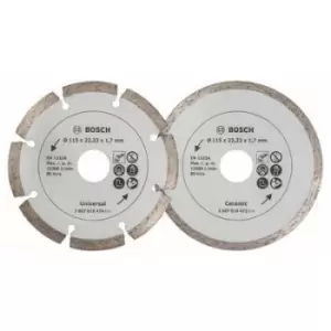 Image of Bosch 2607019478 PC-2 115mm DIAMOND CUTTING DISC SET